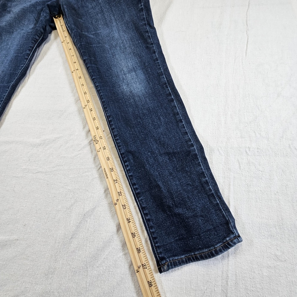 Lucky Brand Hayden Skinny Jeans Womens Size 14/32 Dark Wash Mid Rise - Picture 13 of 15